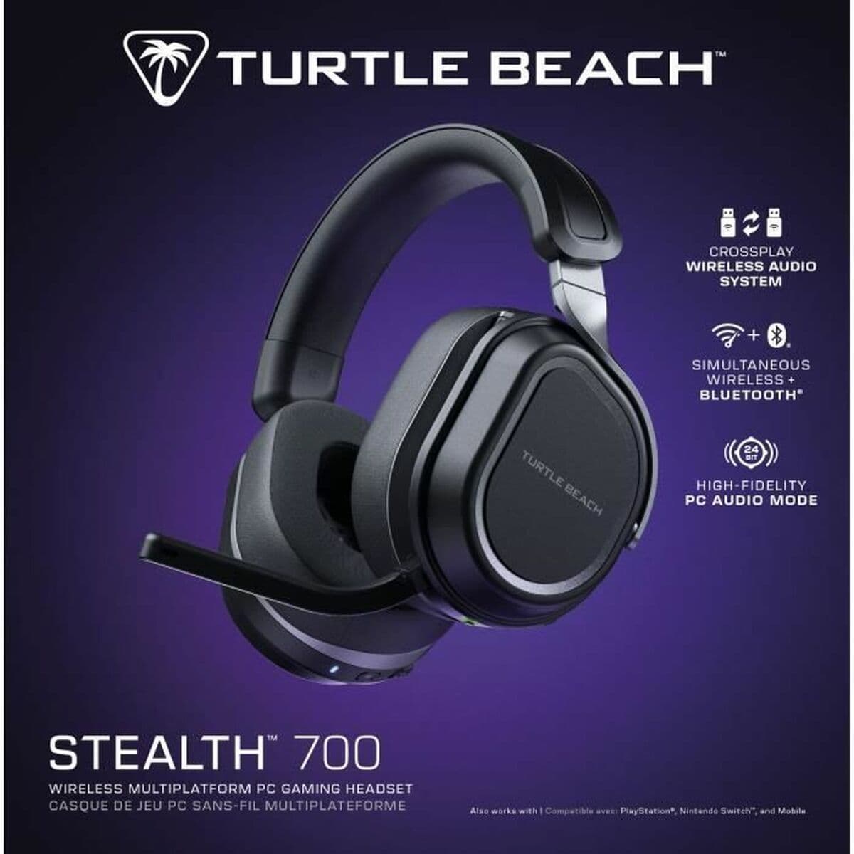 Headphones with Microphone Turtle Beach Stealth 700PC Black
