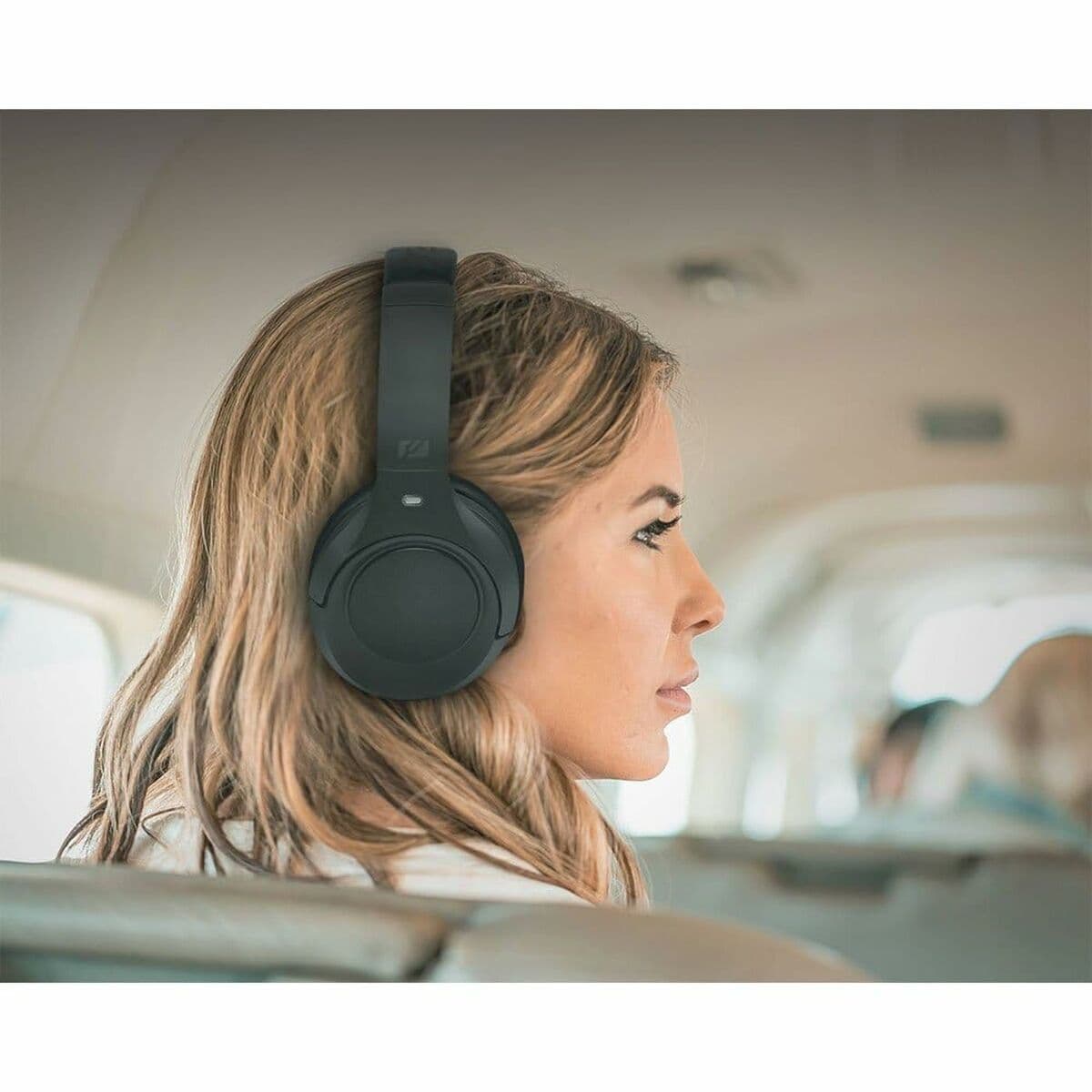 Headphones with Microphone Muse M295ANC Black Grey
