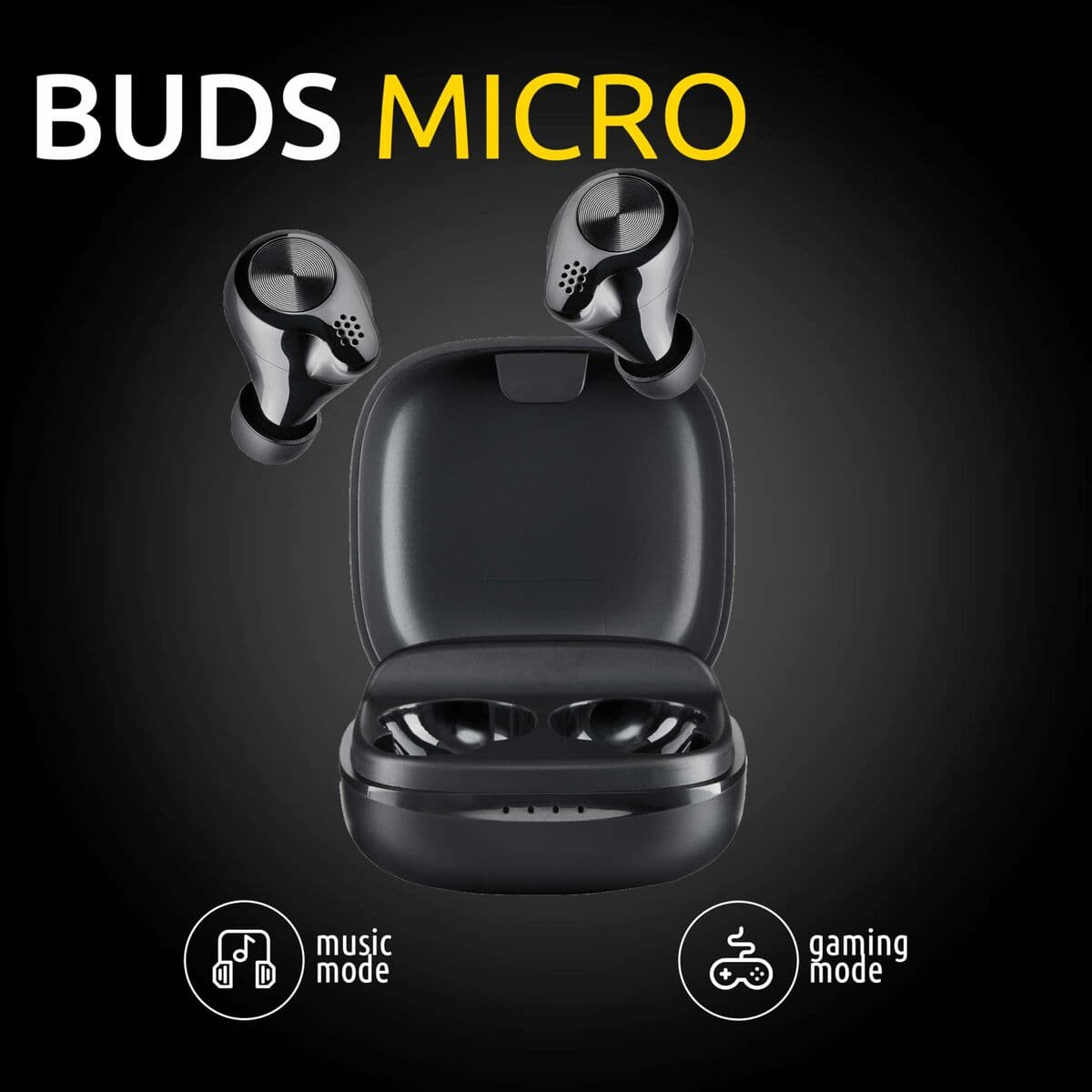 Headphones INTENSO 3720200 Black