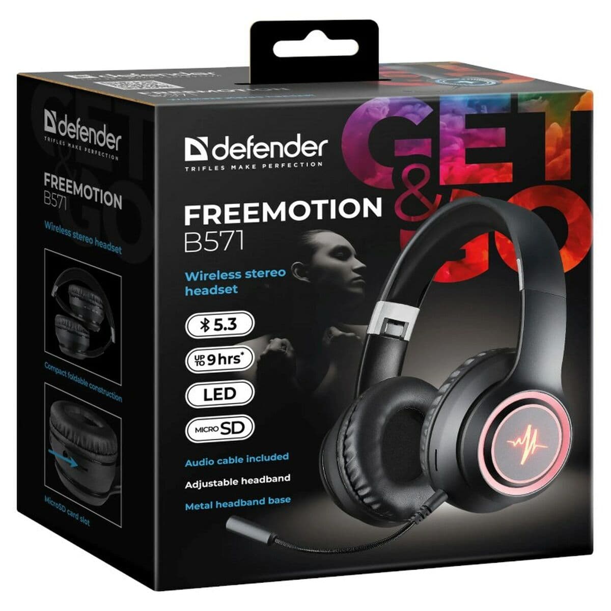 Gaming Headset with Microphone Defender DEFENDER FREEMOTION B571
