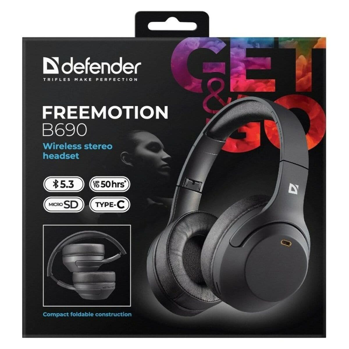 Bluetooth Headband Headphones Defender FREEMOTION B690