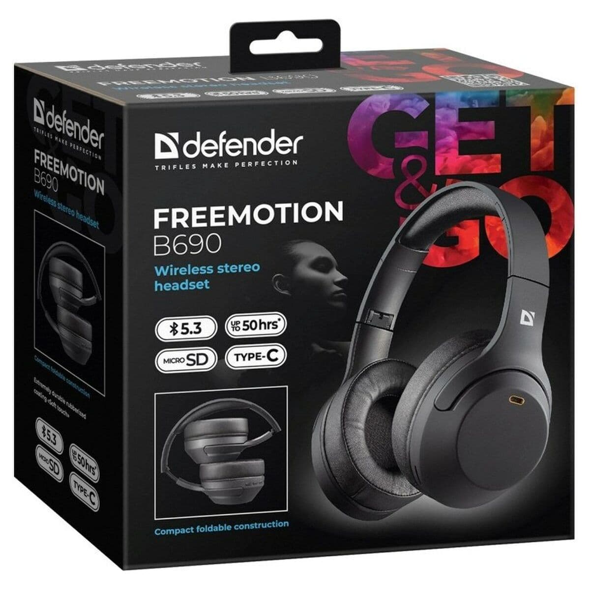 Bluetooth Headband Headphones Defender FREEMOTION B690