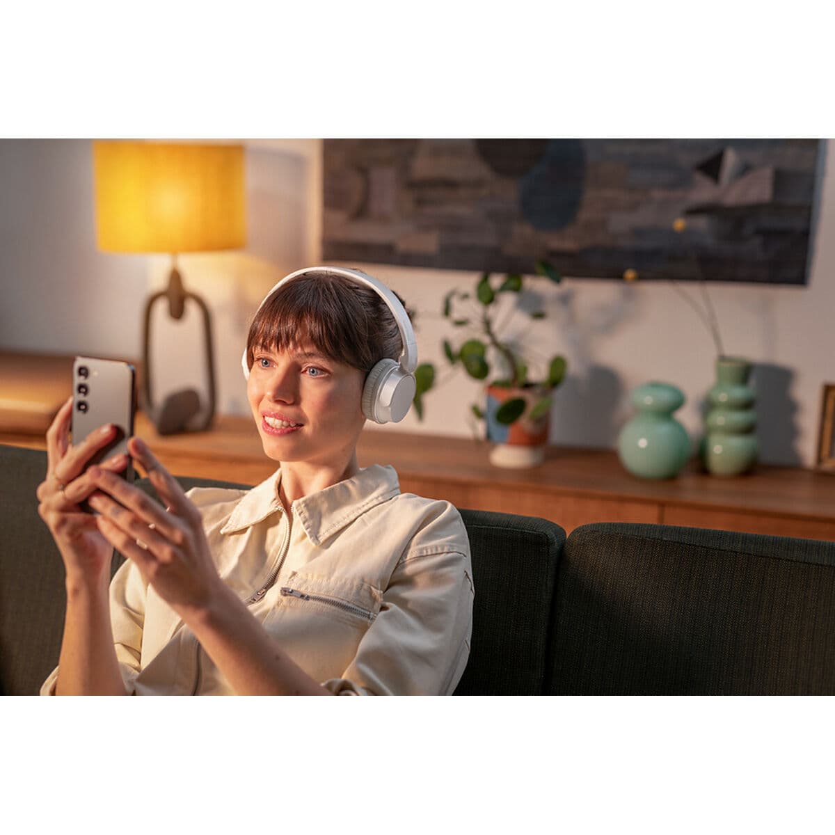 Bluetooth Headset with Microphone Philips TAH3209WT White