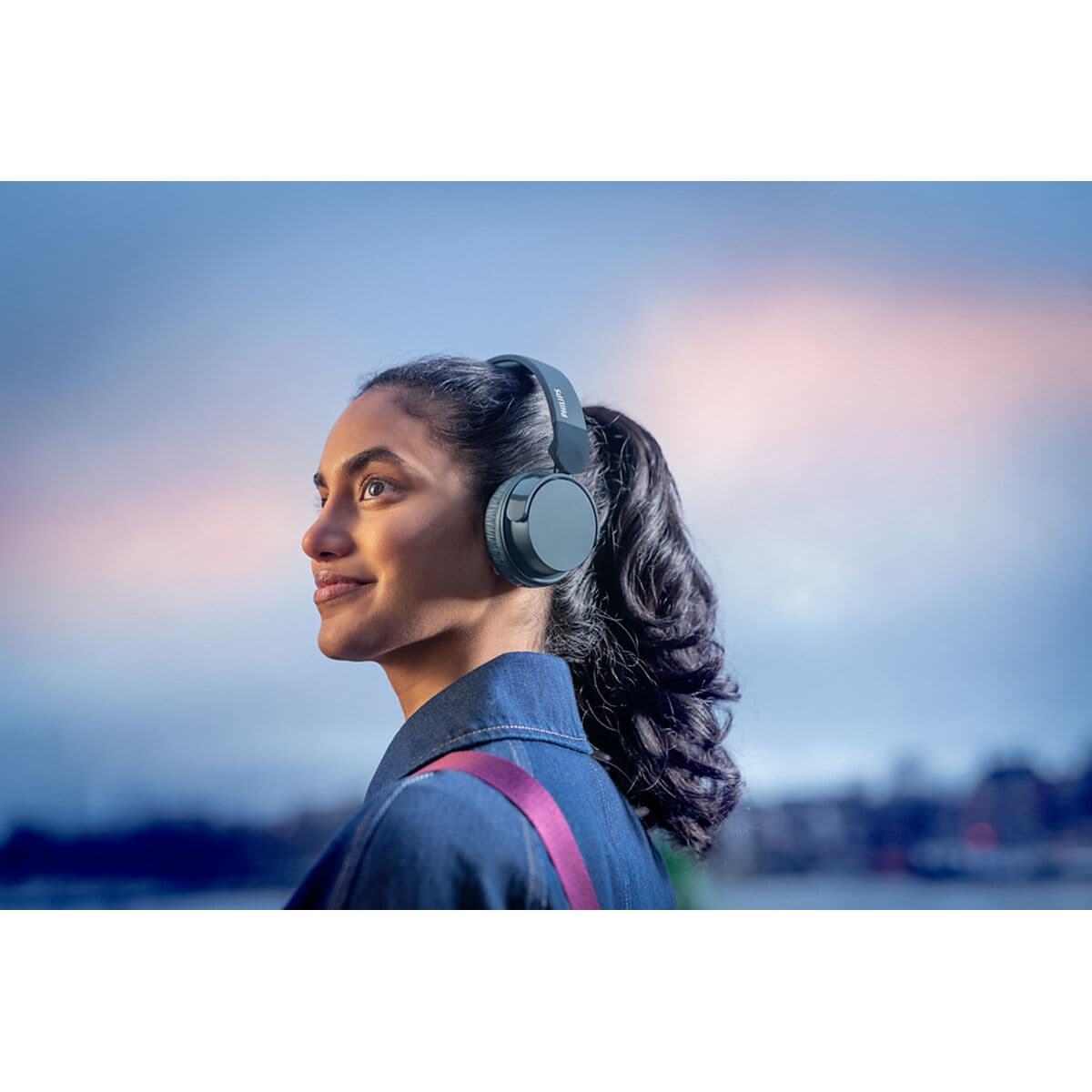 Bluetooth Headband Headphones Philips TAH4209BL Blue