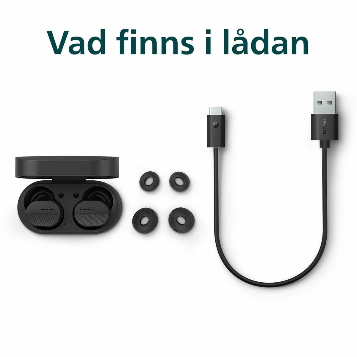 Headphones Philips TAT5000BK/00 Black