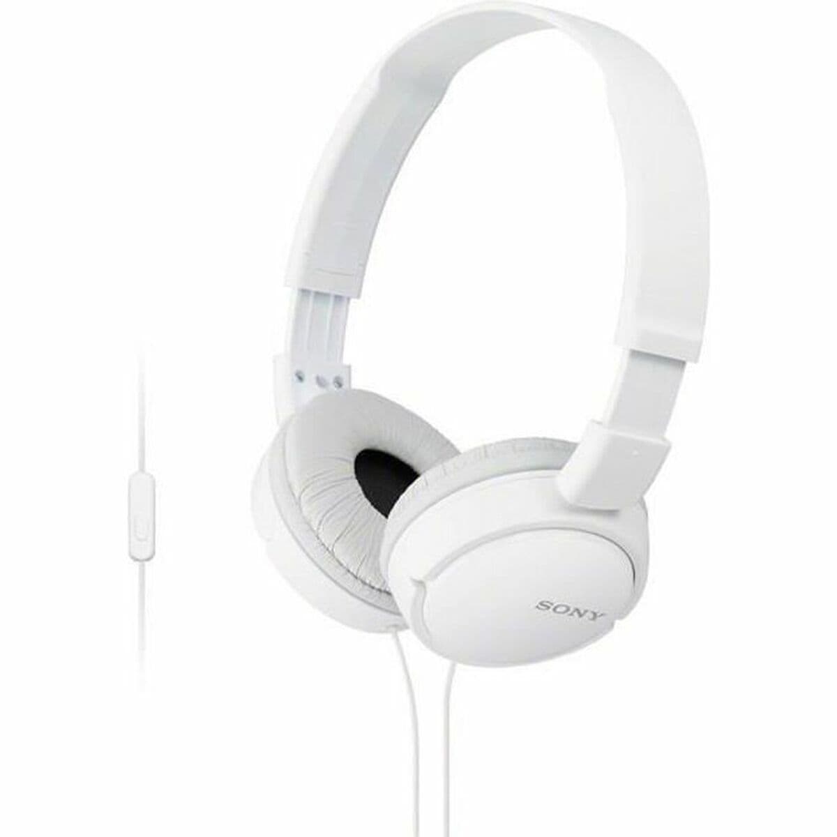 Headphones with Microphone Sony MDR-ZX110AP White