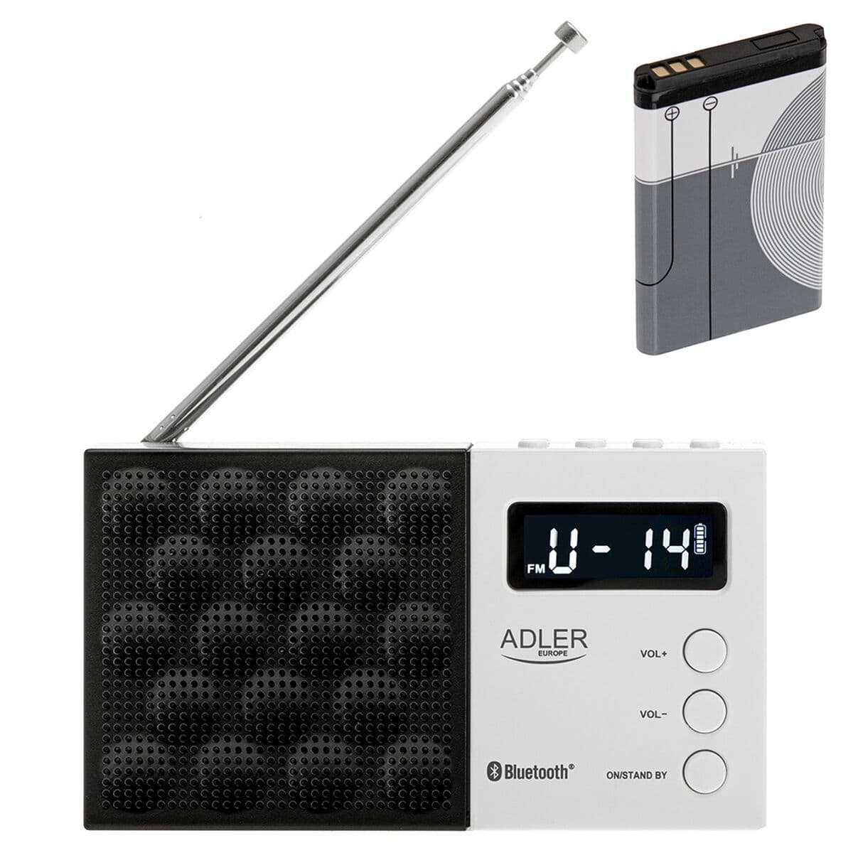 Radio Adler pll fm ad 1908 Black White