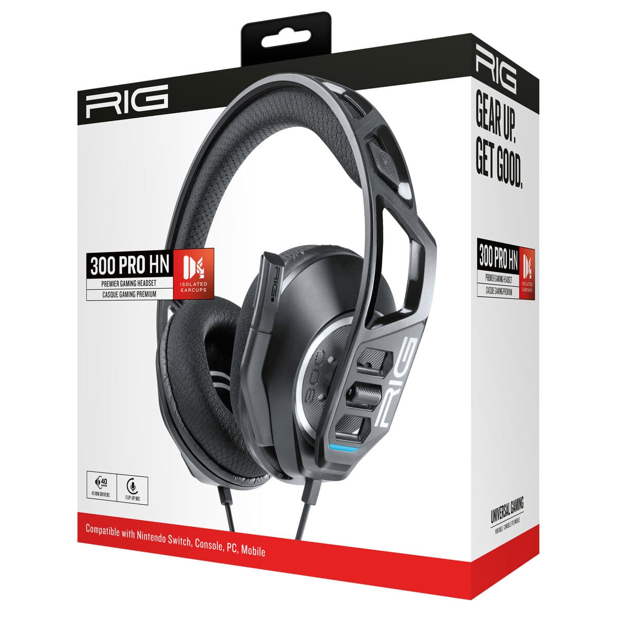 Headphones Nacon 300 PRO HN Black