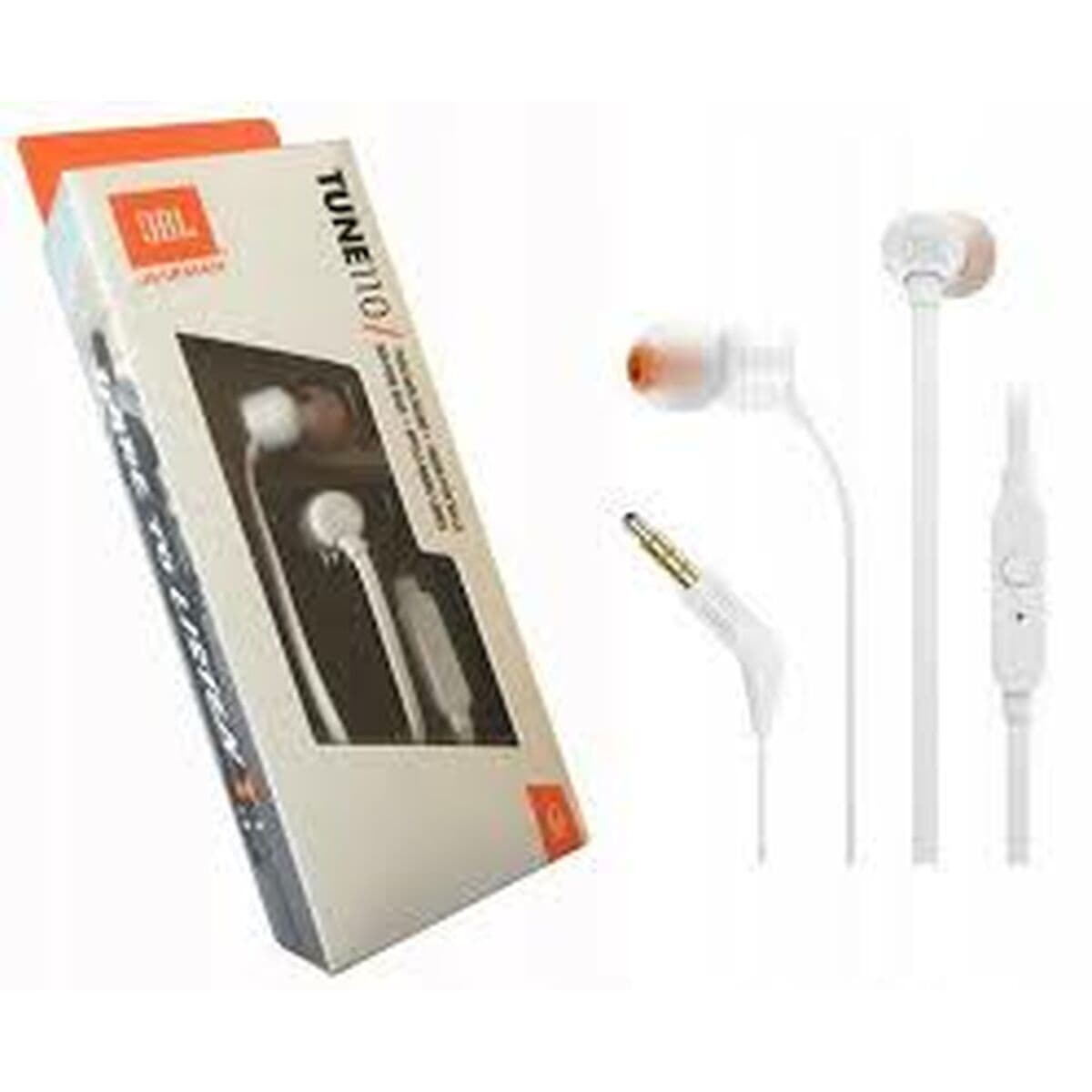 Headphones with Microphone JBL T110 White