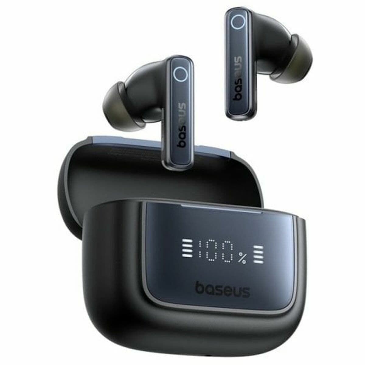 Headphones with Microphone Baseus A00073800123-00 Black