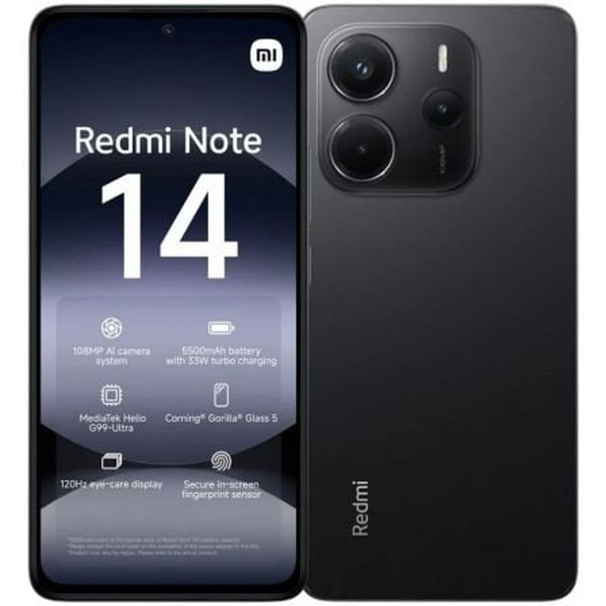 Smartphone Xiaomi Redmi Note 14 4G 6,67" Octa Core HELIO G99 ULTRA 8 GB RAM 128 GB Black