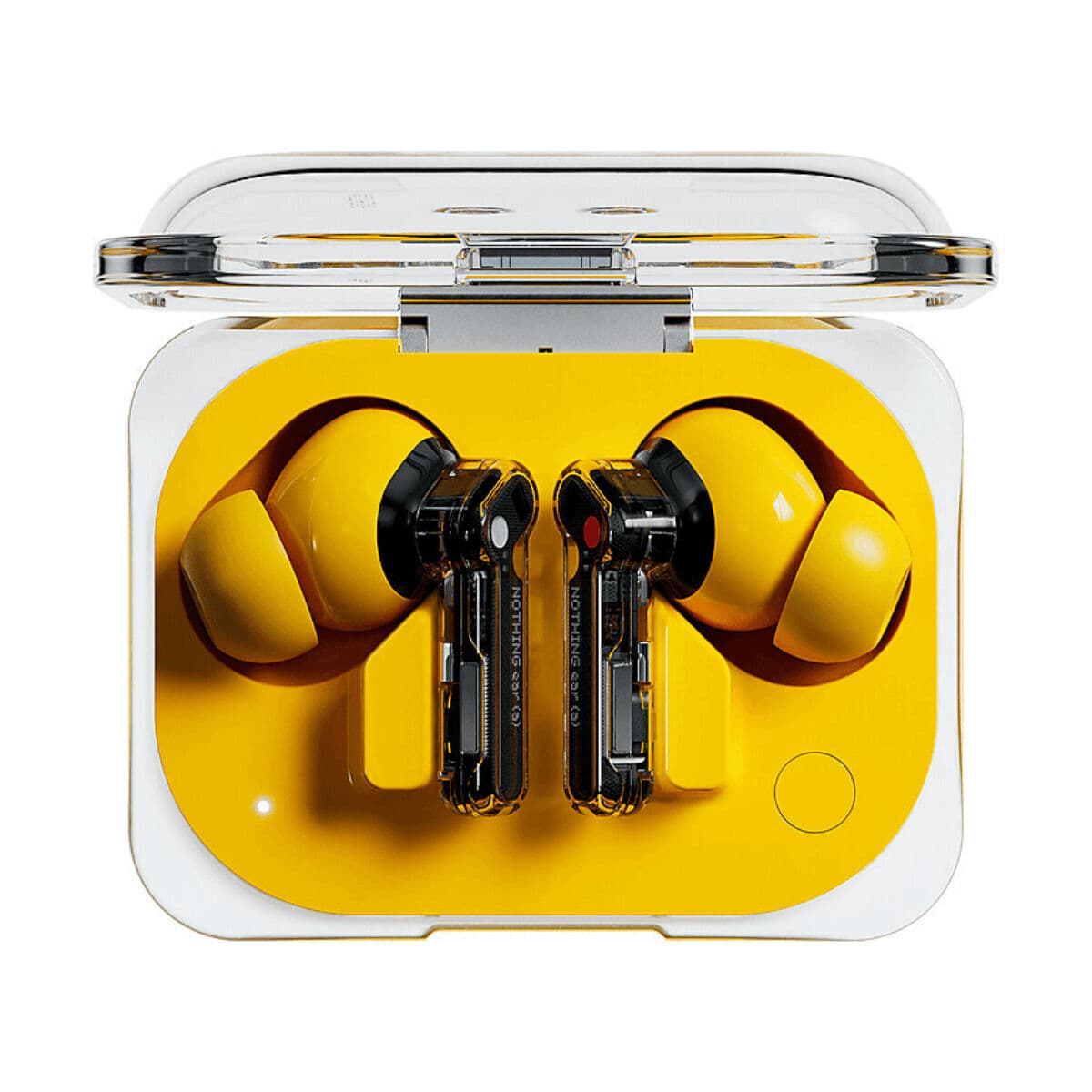Headphones with Microphone Nothing A10600065 Yellow Transparent