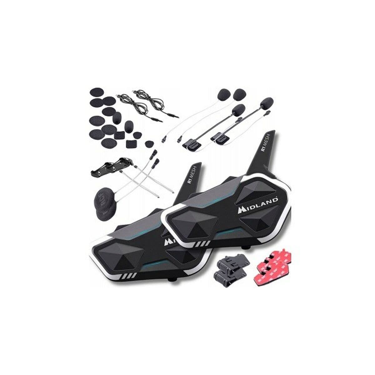 Headphones Midland R1 MESH TWIN Black (2 Units)