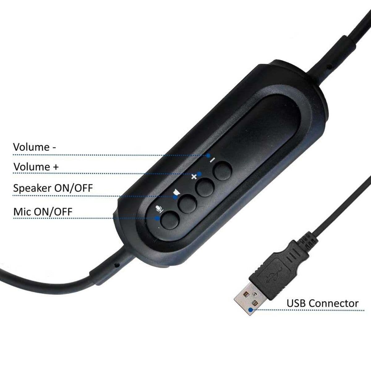 Headphones Ewent EW3568 Black