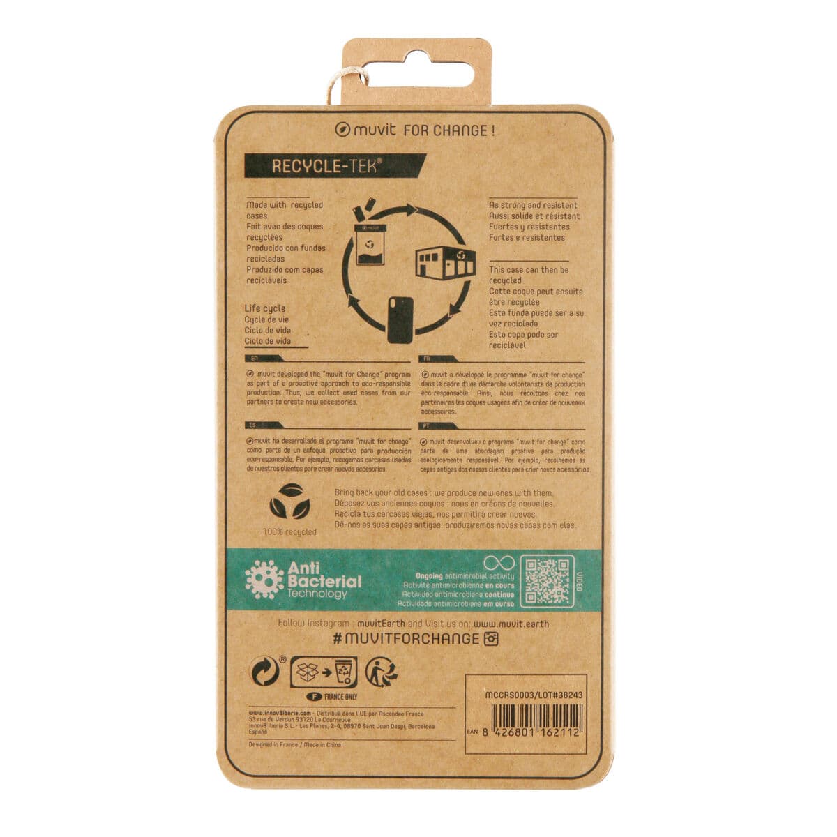 Mobile cover Muvit for Change iPhone 11 Transparent iPhone 11