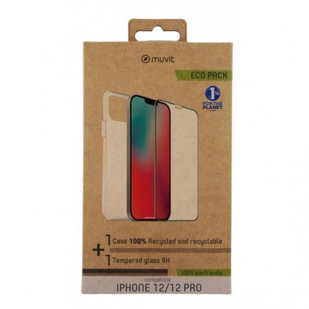 Mobile cover Muvit Transparent Smartphone Apple iPhone 12, 12 Pro