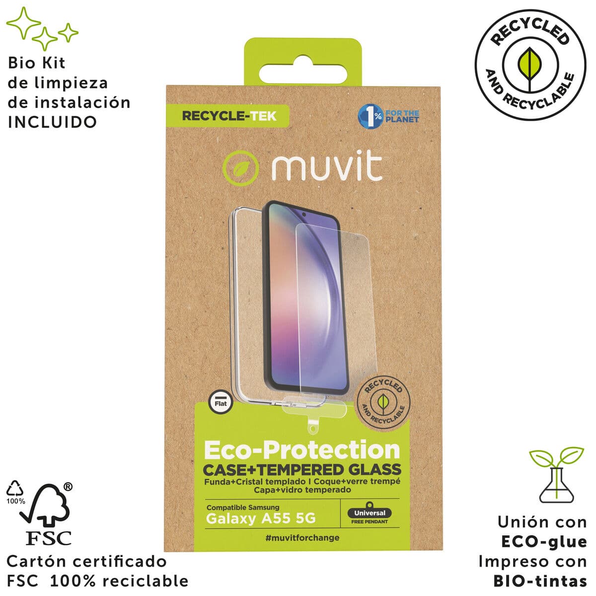 Mobile Case and Protector Muvit for Change Galaxy A55 5G Samsung Galaxy A56