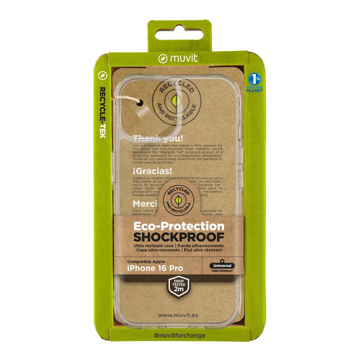 Mobile cover Muvit for Change iPhone 16 Pro