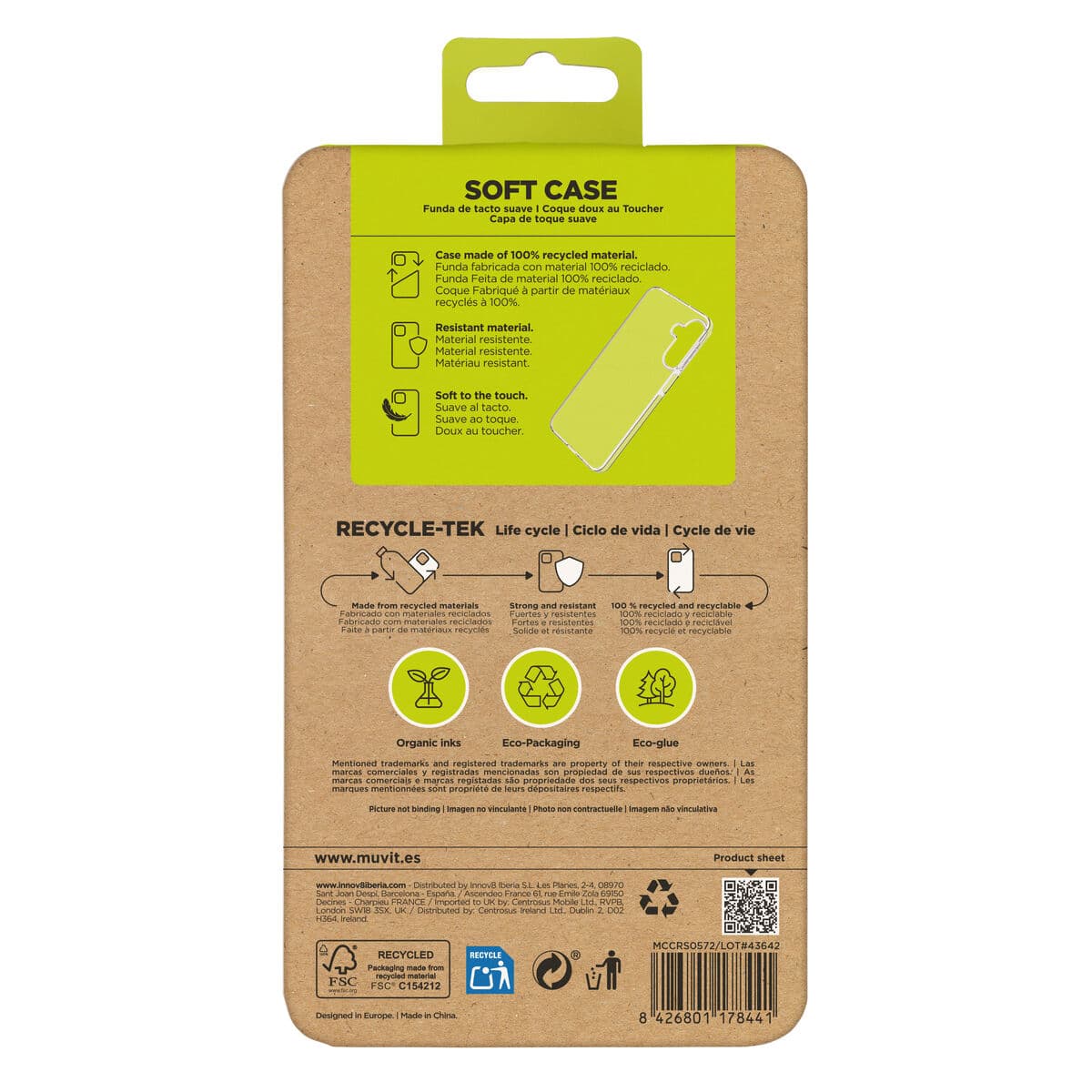 Mobile cover Muvit for Change Galaxy A26 5G Transparent