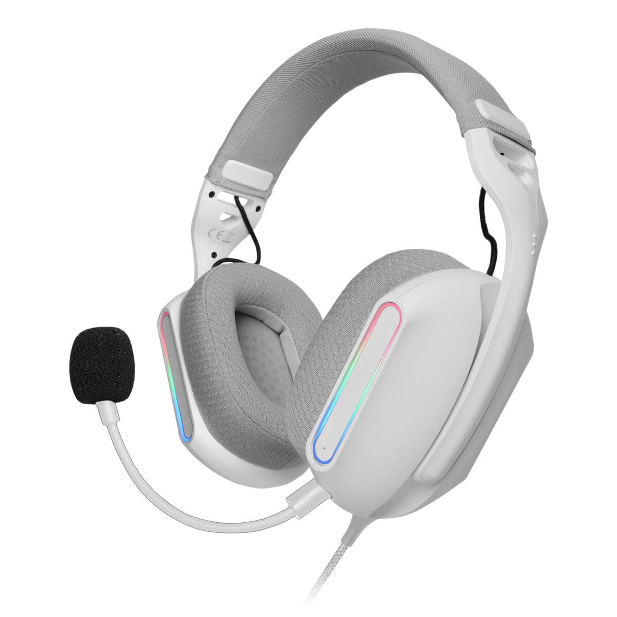 Headphones with Microphone Mars Gaming MHPROW White