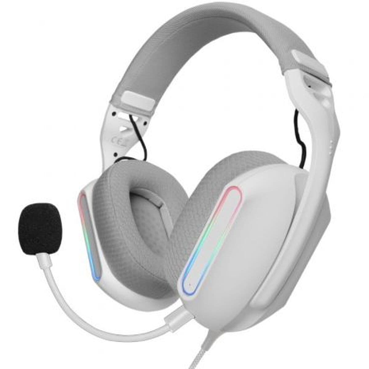 Headphones with Microphone Mars Gaming MHPROW White
