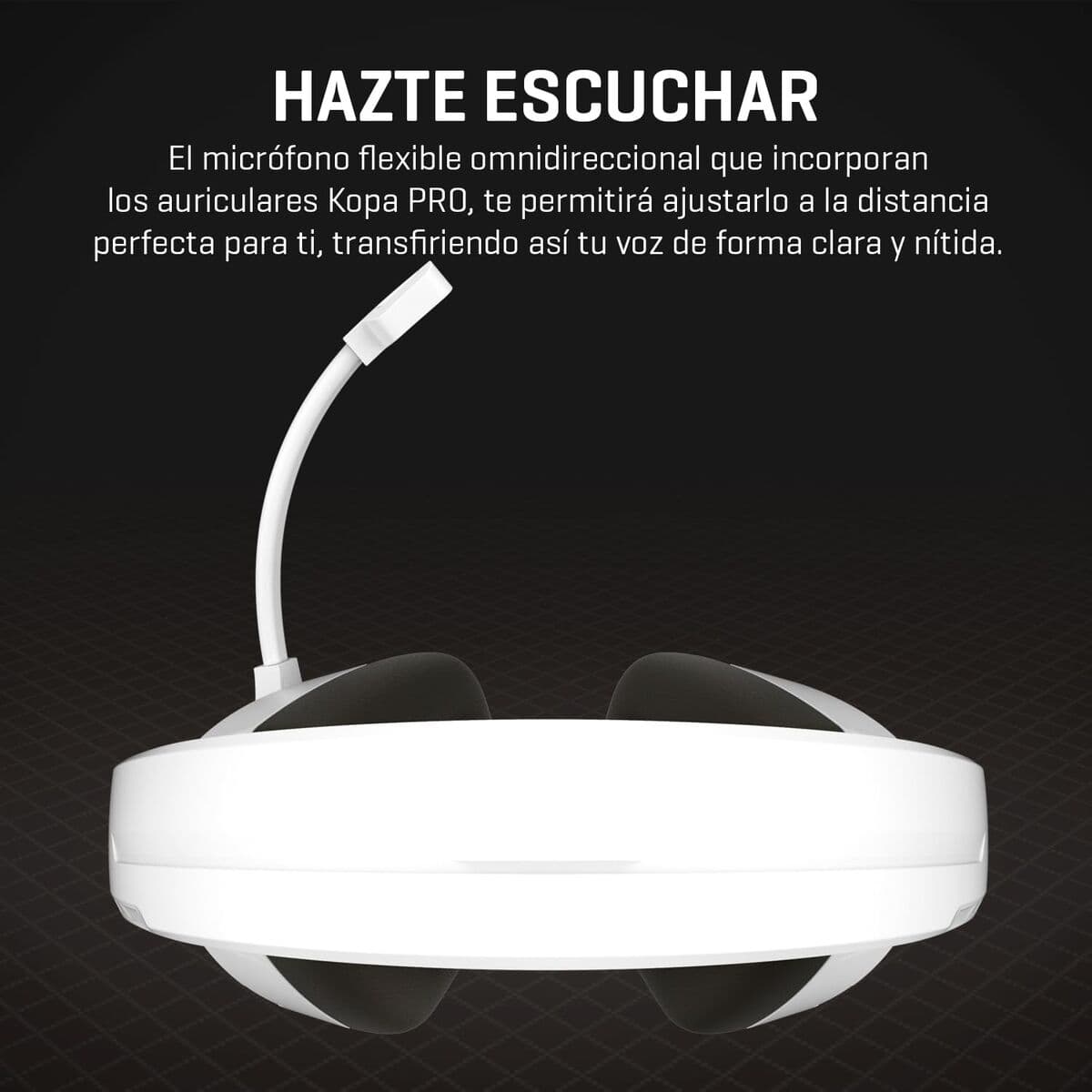 Headphones with Microphone Krom KOPA PRO White