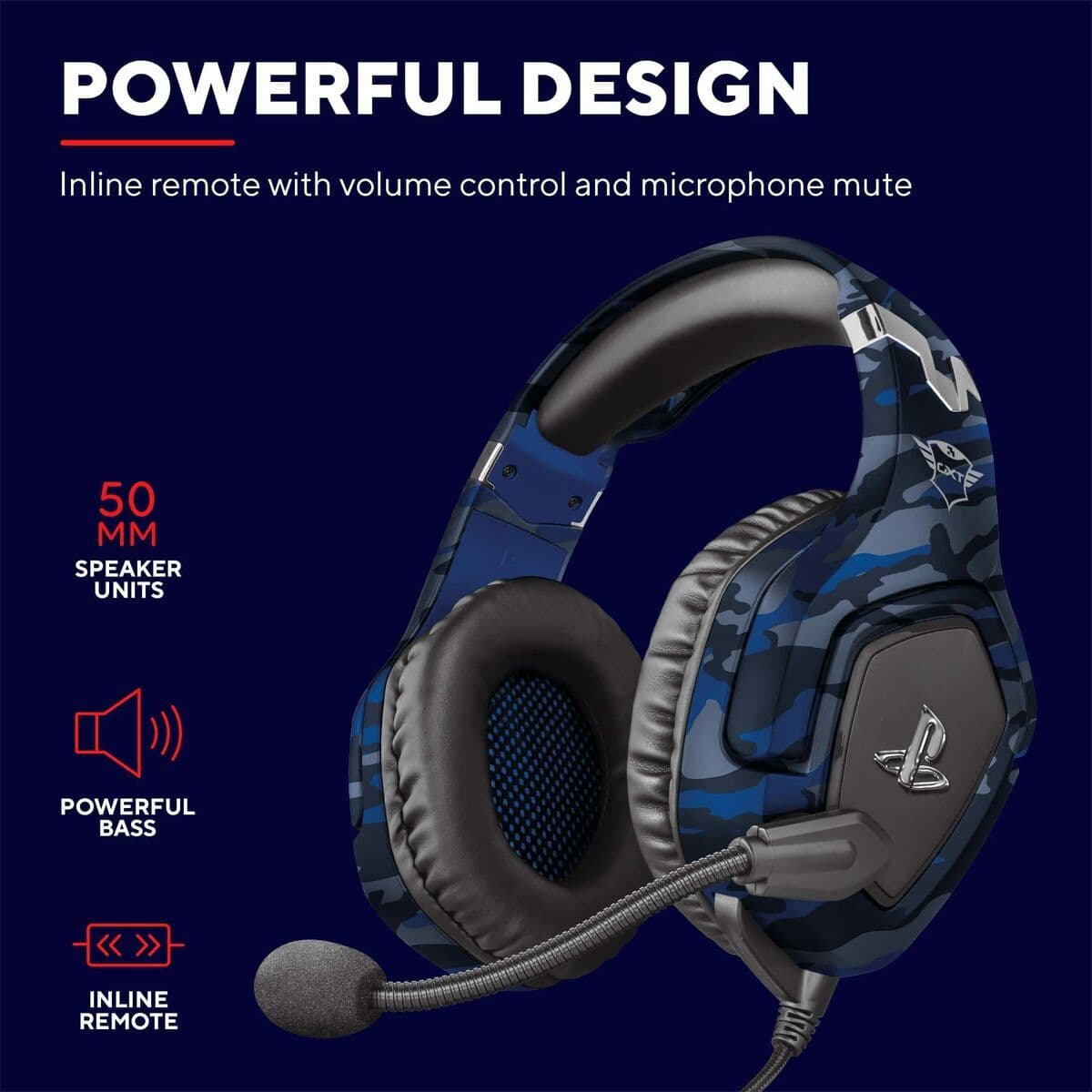 Headphones Trust GXT 488 Forze PS4 Blue