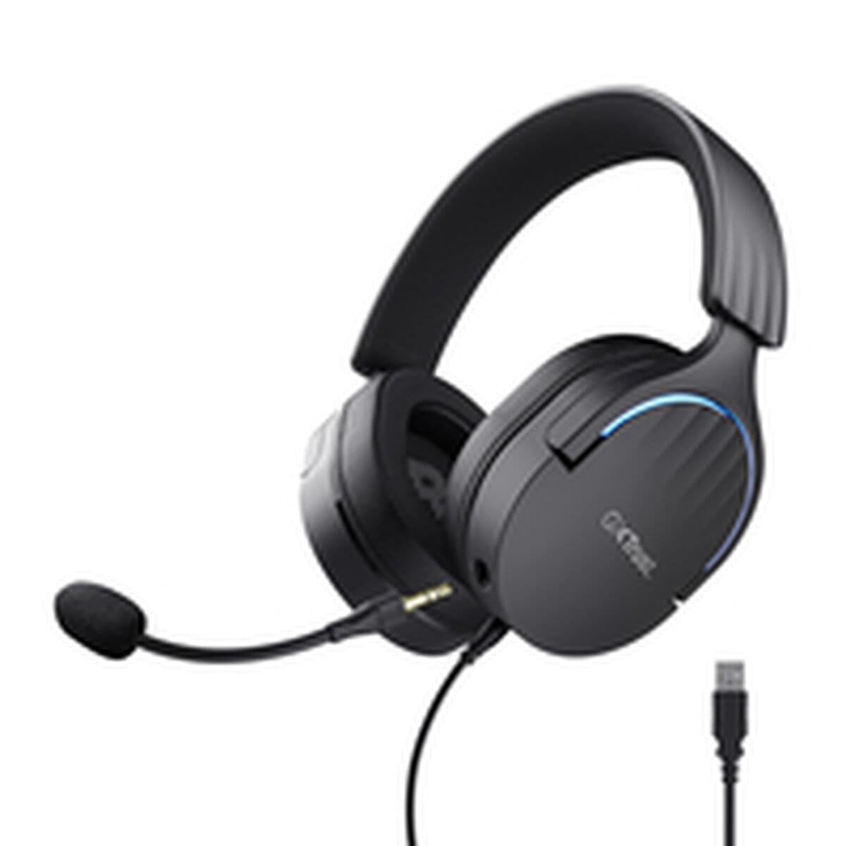 Gaming Headset with Microphone Trust GXT 490 Black Multicolour